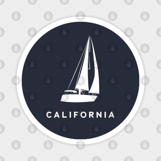 Sailing boat California Magnet by leewarddesign